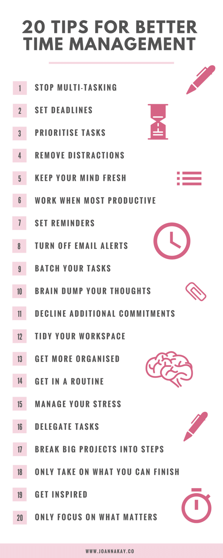 Productivity Hack 5: 20 Best Time Management Tips